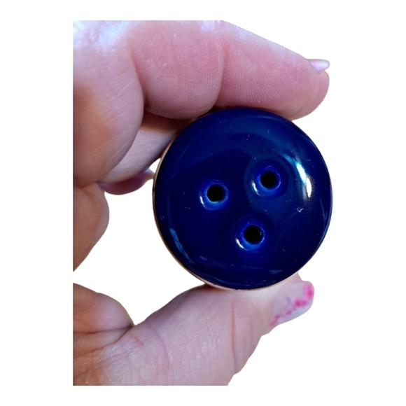 Cobalt Blue Chicago Skyline Souvenirs Salt and Pepper Shakers - Picture 3 of 5